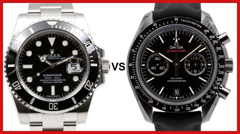 rolex quality vs omega|rolex submariner vs omega speedmaster.